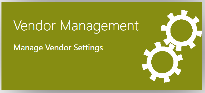 Vendor Management Tile