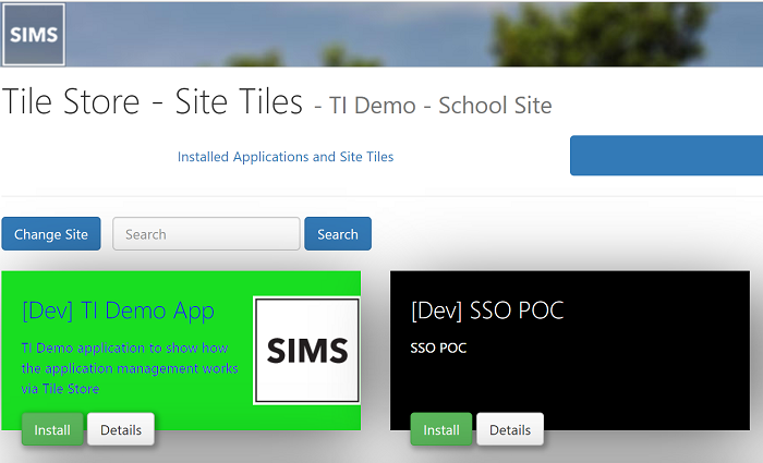 SIMS ID - TI School Tile Store