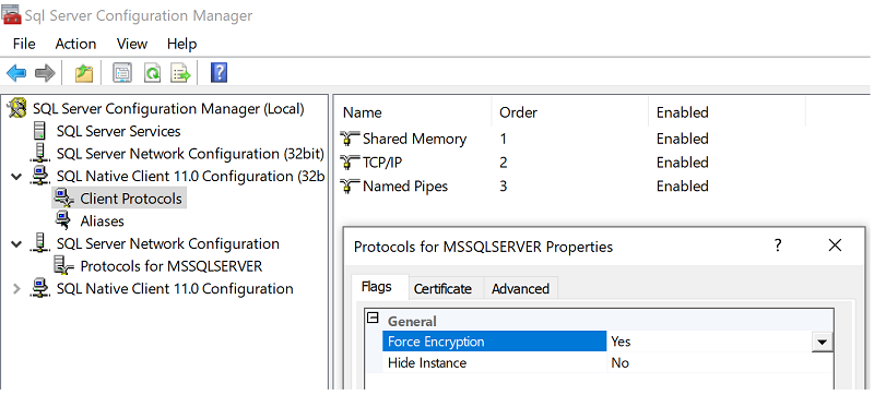 Encrypt SQL Connection